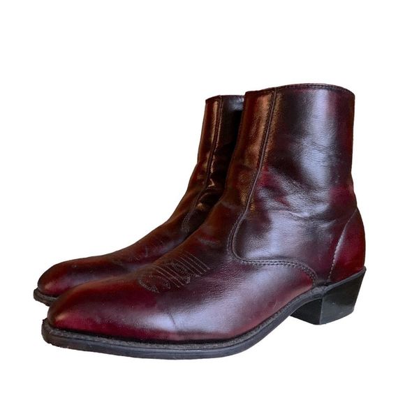 Laredo Fletcher Block Heel Cowboy Boots  Leather Men’s Size 13 SP1122 Western - Picture 11 of 16